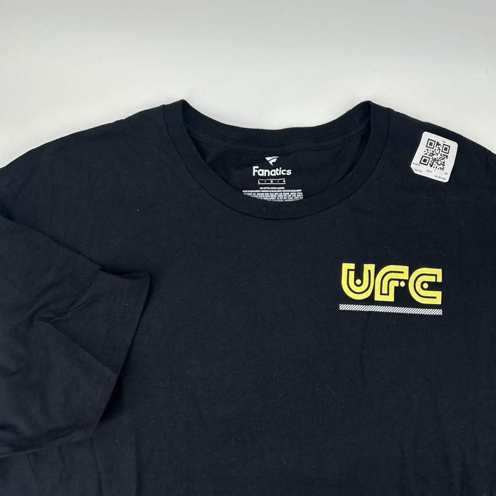Fanatics UFC T-Shirt Mens Large Black Short Sleeve Graphic MMA Fighting Tee